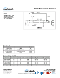 Datasheet MT4093-G manufacturer Marktech